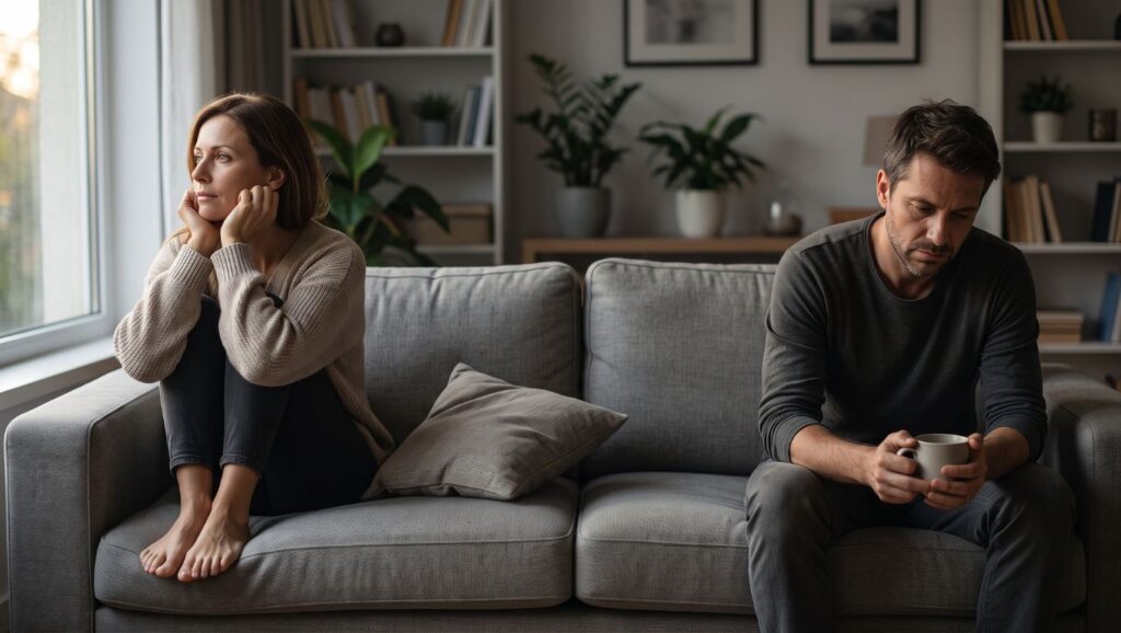 Pareja distanciada